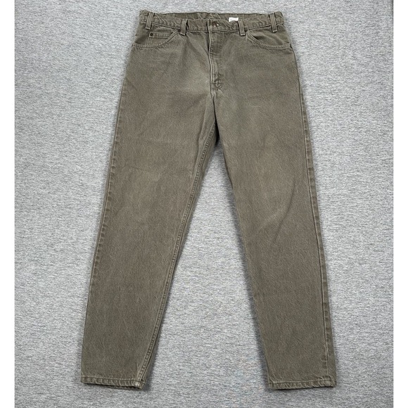 VTG Levis 550 Jeans Mens 38x32 Tag (36x32 Fit) Relaxed Tapered 90s Orange Tab - Picture 1 of 10